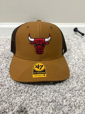 47 Carhartt Chicago Bulls Brown Trucker Hat